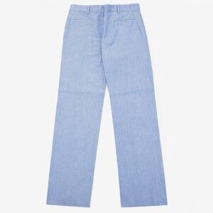 Dries Van Noten Light Blue Straight-Leg Dress Pants Size S W29